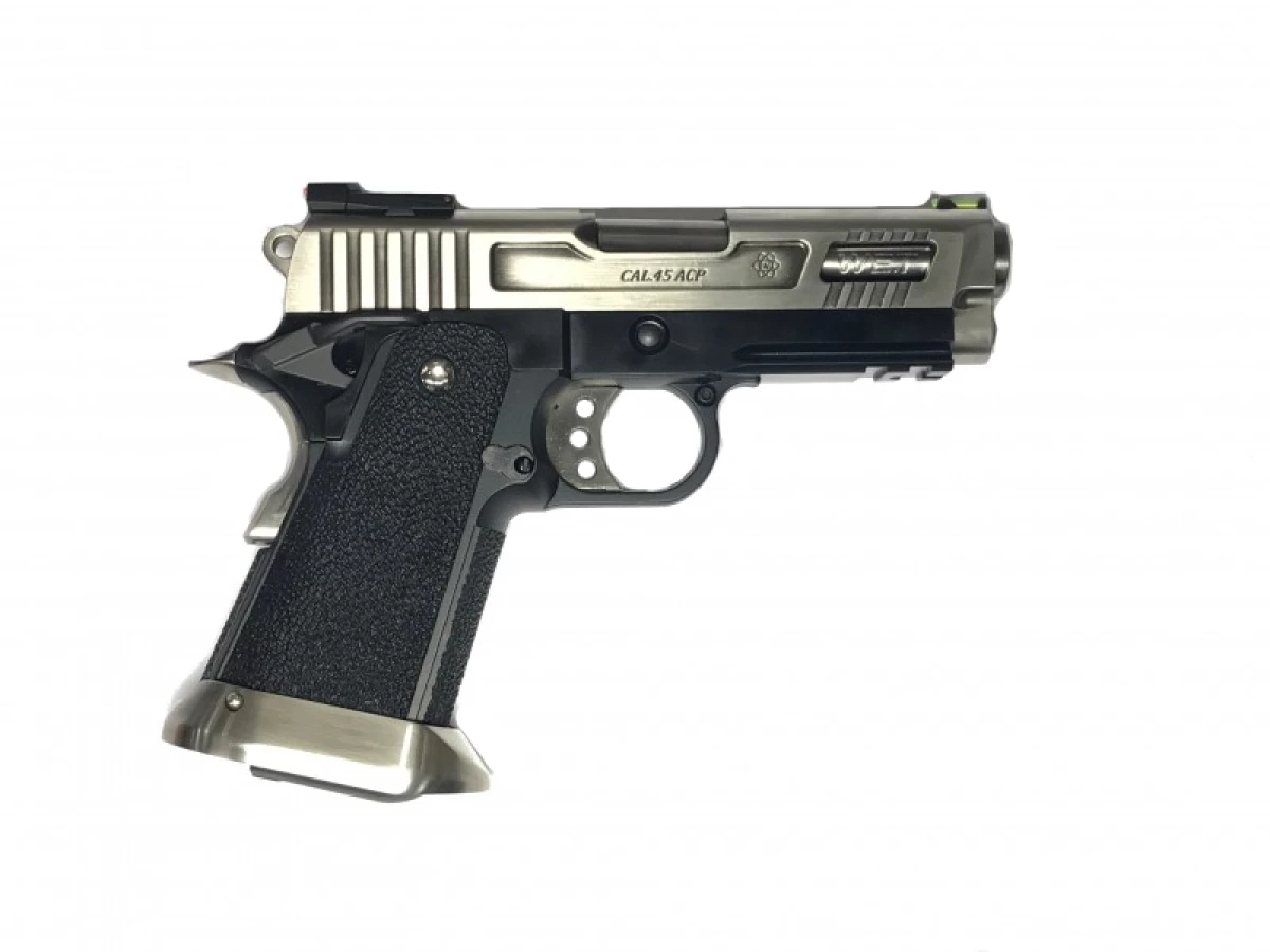 ガスガン　WE　Hi‐Capa 3.8 Velociraptor(ヴェロキラプトル)シルバー