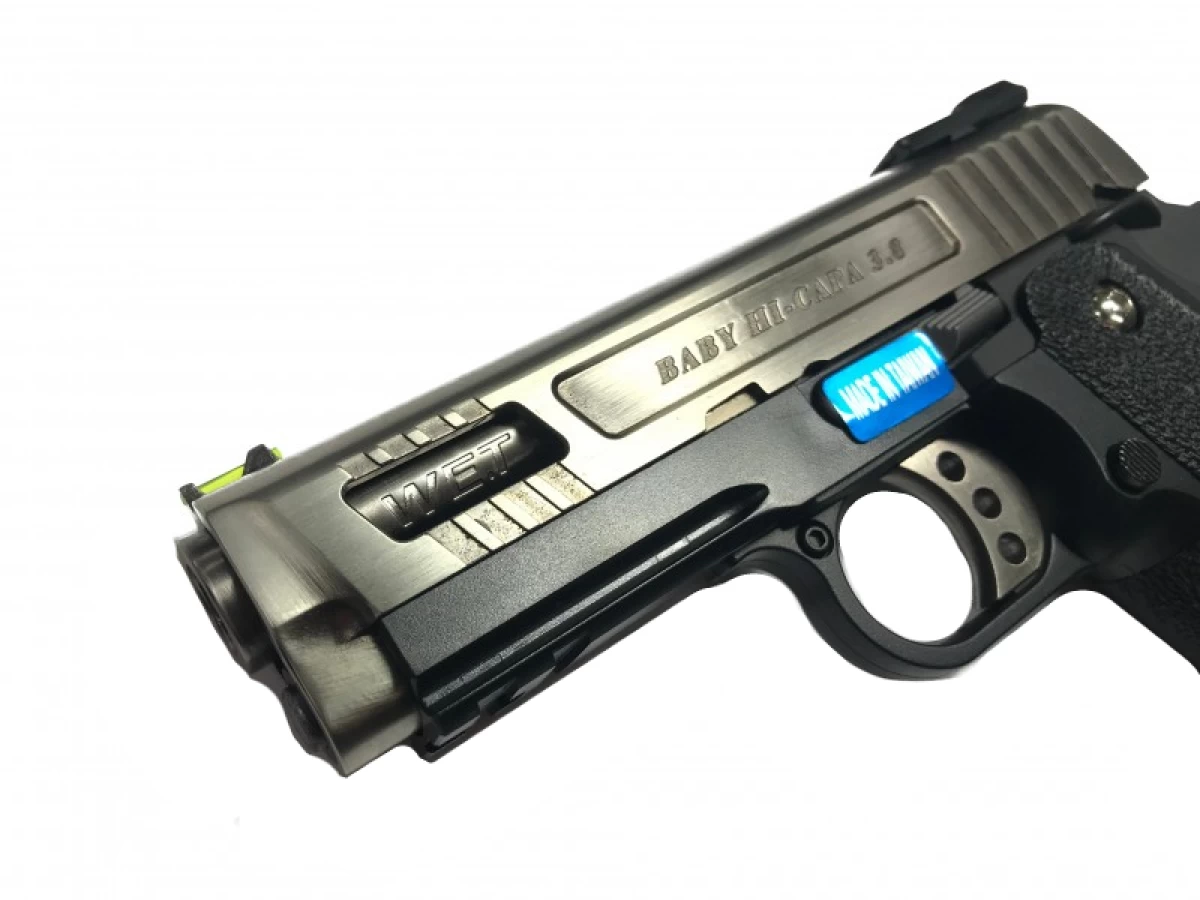 ガスガン　WE　Hi‐Capa 3.8 Velociraptor(ヴェロキラプトル)シルバー