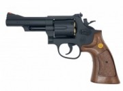 ガスガン クラウン ガスリボルバー No.22 S&W M19 .357コンバットマグナム 4インチ ウッドタイプグリップ