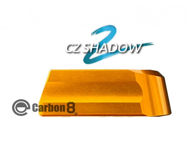 Carbon8 Cz SHADOW2 専用 CNCアルミ製 マガジンバンパー オレンジ CBP44OR【小型郵便発送OK!】