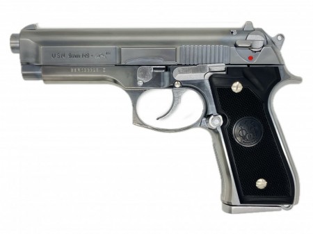 モデルガン マルシン U.S.N.9mm M9 ドルフィン マシンピストル シルバーABS X-PFC 完成品 2024年生産モデル