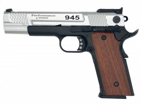 ガスガン DOUBLE BELL S&W M945 パフォーマンスセンター スライドシルバー