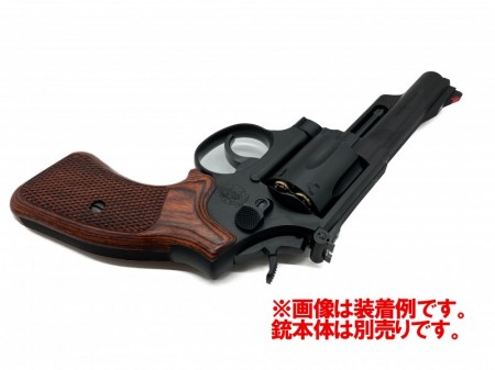 アームズマガジン/PANDORA ARMS ウッドグリップ S&W Kフレーム スクエアバット用 コンバットシューティンググリップ【小型郵便発送OK!】