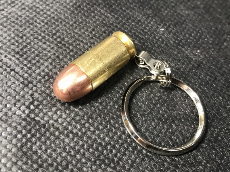 ダミーカートリッジキーホルダー 45ACP【小型郵便発送OK!】