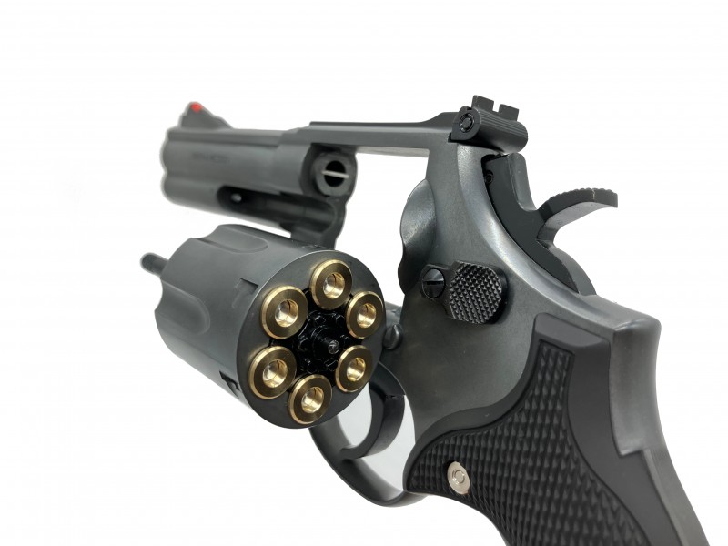 モデルガン マルシン S&W M586 4インチ DAVISタイプ プラグリップ仕様 エクセレントHW 2024年生産モデル 完成品