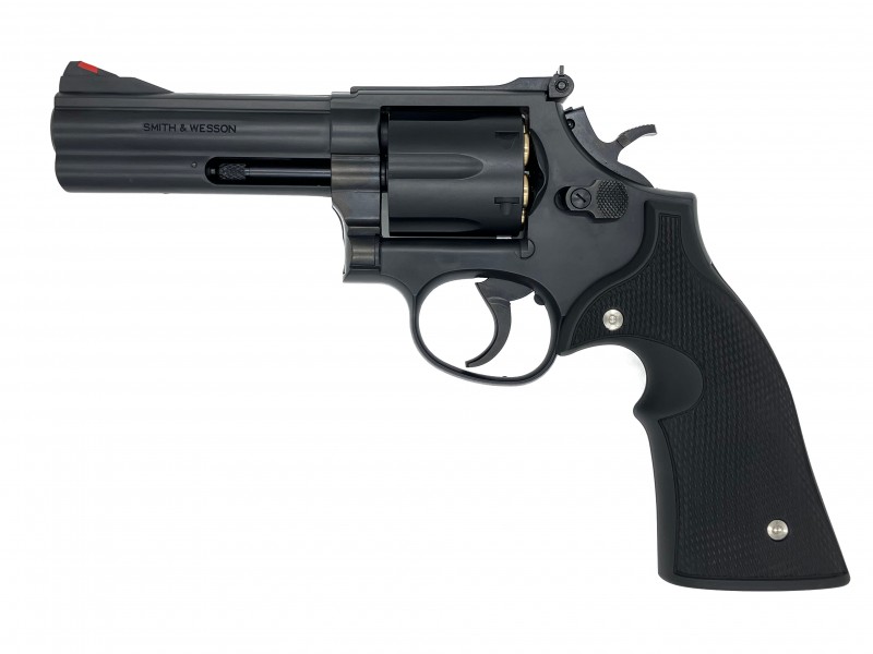 モデルガン マルシン S&W M586 4インチ DAVISタイプ プラグリップ仕様 マットブラックABS 2024年生産モデル 完成品