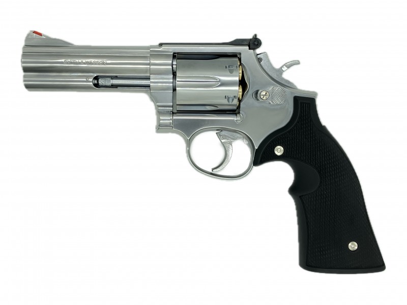 モデルガン マルシン S&W M686 4インチ DAVISタイプ プラグリップ仕様 シルバーABS 2024年生産モデル 完成品