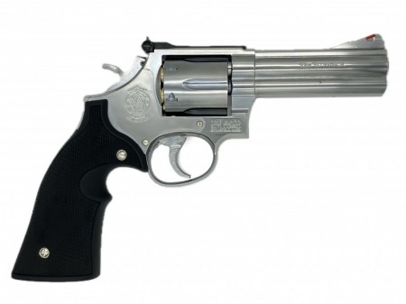 モデルガン マルシン S&W M686 4インチ DAVISタイプ プラグリップ仕様 シルバーABS 2024年生産モデル 完成品