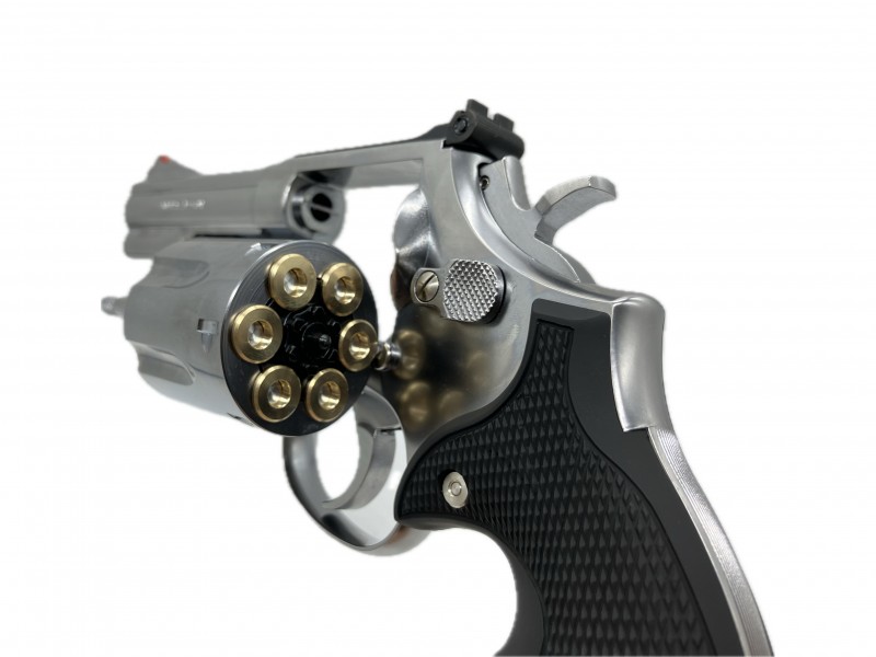 モデルガン マルシン S&W M686 4インチ DAVISタイプ プラグリップ仕様 シルバーABS 2024年生産モデル 完成品