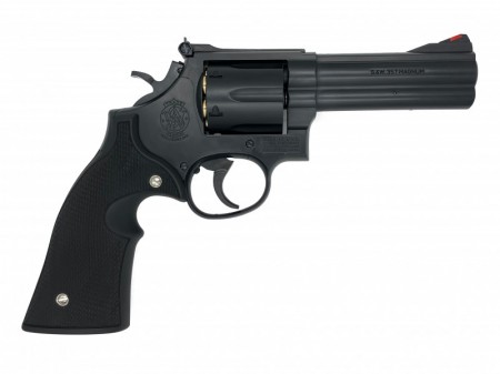 モデルガン マルシン S&W M586 4インチ DAVISタイプ プラグリップ仕様 マットブラックABS 2024年生産モデル 完成品