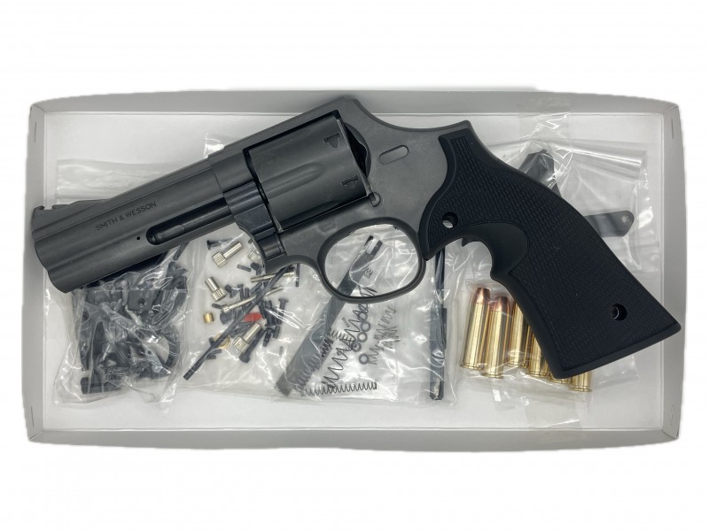 モデルガン組立キット マルシン S&W M586 4インチ DAVISタイプ プラグリップ仕様 HW 2024年生産モデル