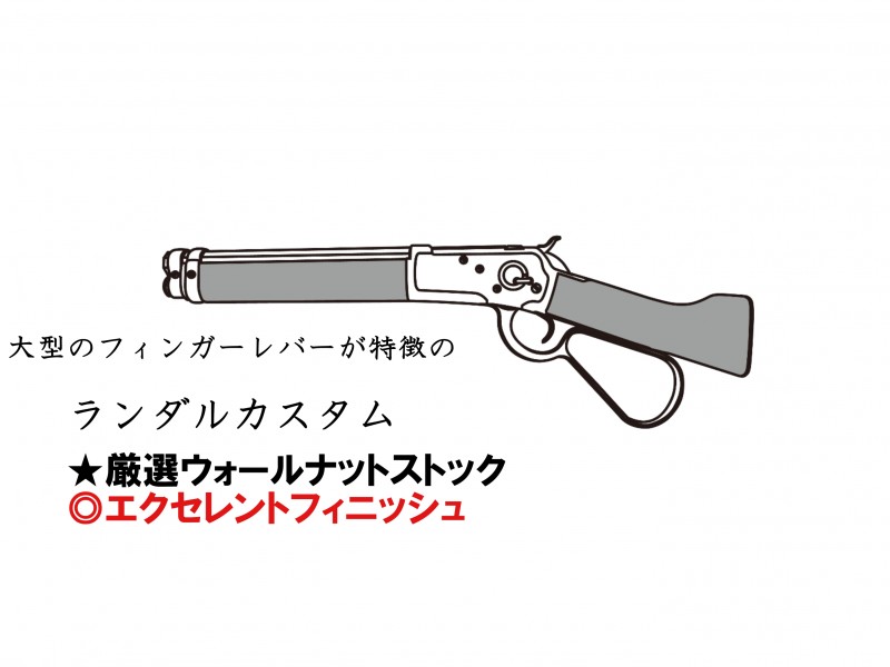 ガスガン マルシン ウィンチェスターM1892 ランダルカスタム エクセレントフィニッシュ 厳選ウォールナットストック仕様 2025年生産モデル【予約商品:2025年4月以降発売予定】