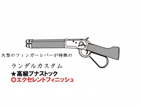 ガスガン マルシン ウィンチェスターM1892 ランダルカスタム エクセレントフィニッシュ 高級ブナストック仕様 ダーク2ブラウン 2025年生産モデル【予約商品:2025年4月以降発売予定】