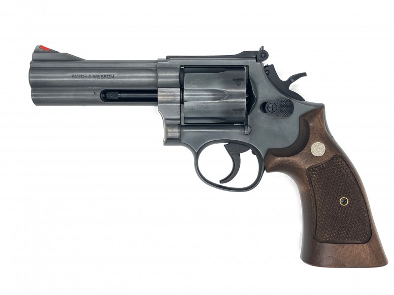 モデルガン マルシン S&W M586 4インチ ハーフチェッカー木製グリップ仕様 エクセレントHW 2024年生産モデル 完成品